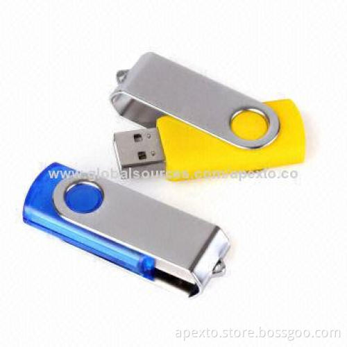 Swivel USB Sticks with 16GB Storage Capacity, Supports Password Protection and Bootable Function